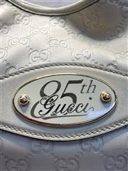 GUCCI Guccissima 85th Anniversary Cream Leather Hobo Shoulder Bag